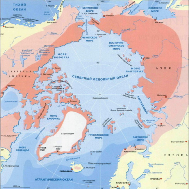 Арктика цифры и факты карта