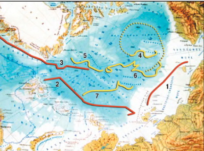 Северный Ледовитый океан карта